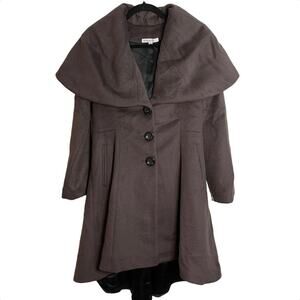 Heike Jarick Brown Wool Trench Coat